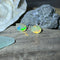 Ethiopian Welo Opal Earrings in Sterling Silver – Oval 8x10mm Gems with Colorful Fire Earrings